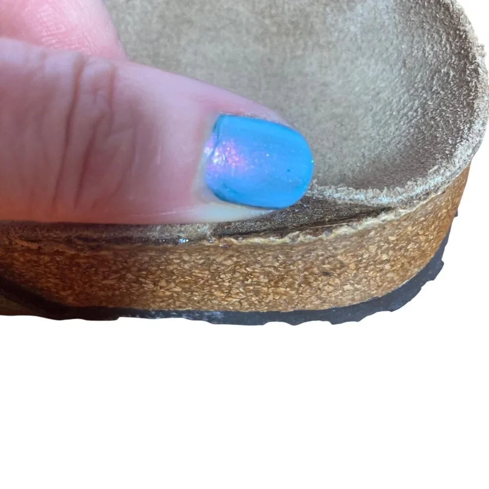 Birkenstock Birkis Sylt Birko Flor Turquoise Sandals Womens 7 US Comfort